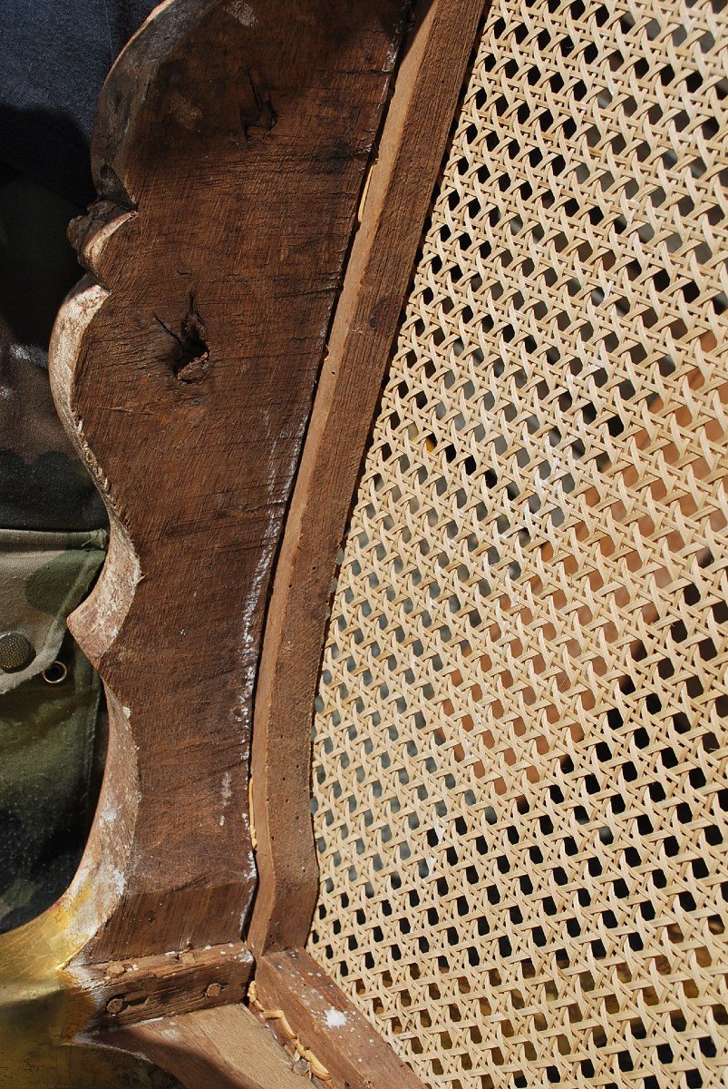 Regence Period Ceremonial Armchair In Golden Wood -photo-8