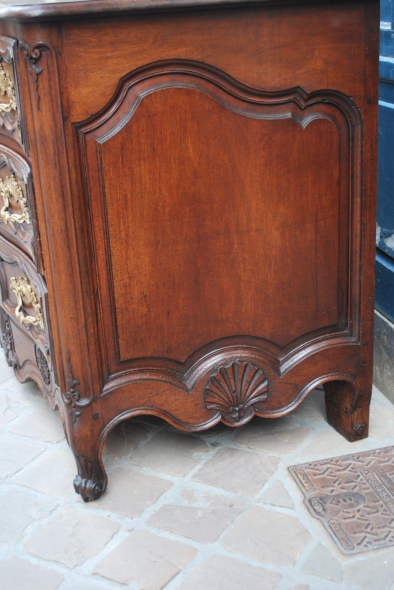 Louis XV Period Walnut Commode  -photo-4
