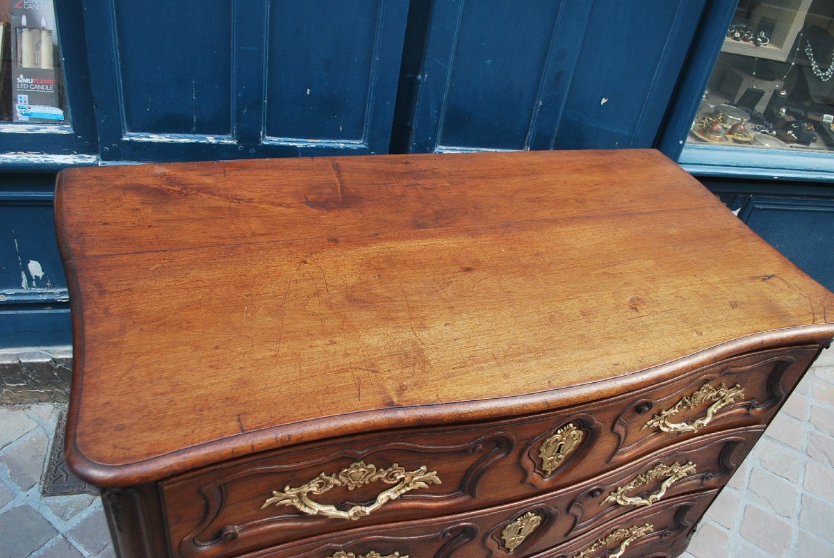 Louis XV Period Walnut Commode  -photo-3