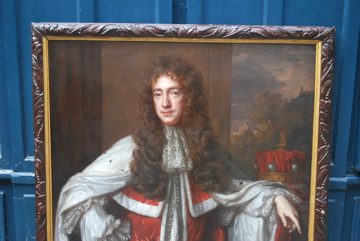 Follower Of Pieter Lely, Portrait Of An English Baron XVIII-photo-4