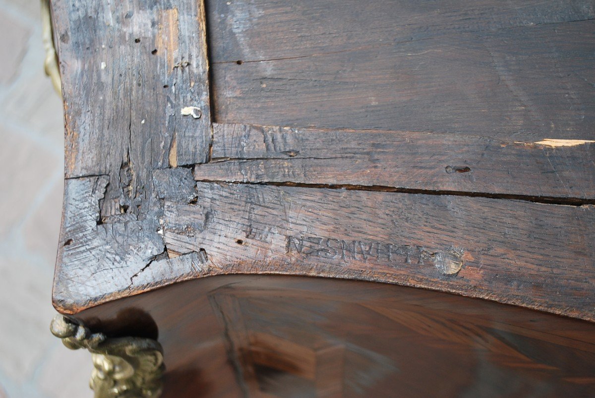 Louis XV Period Commode Stamped By Hansen   -photo-1