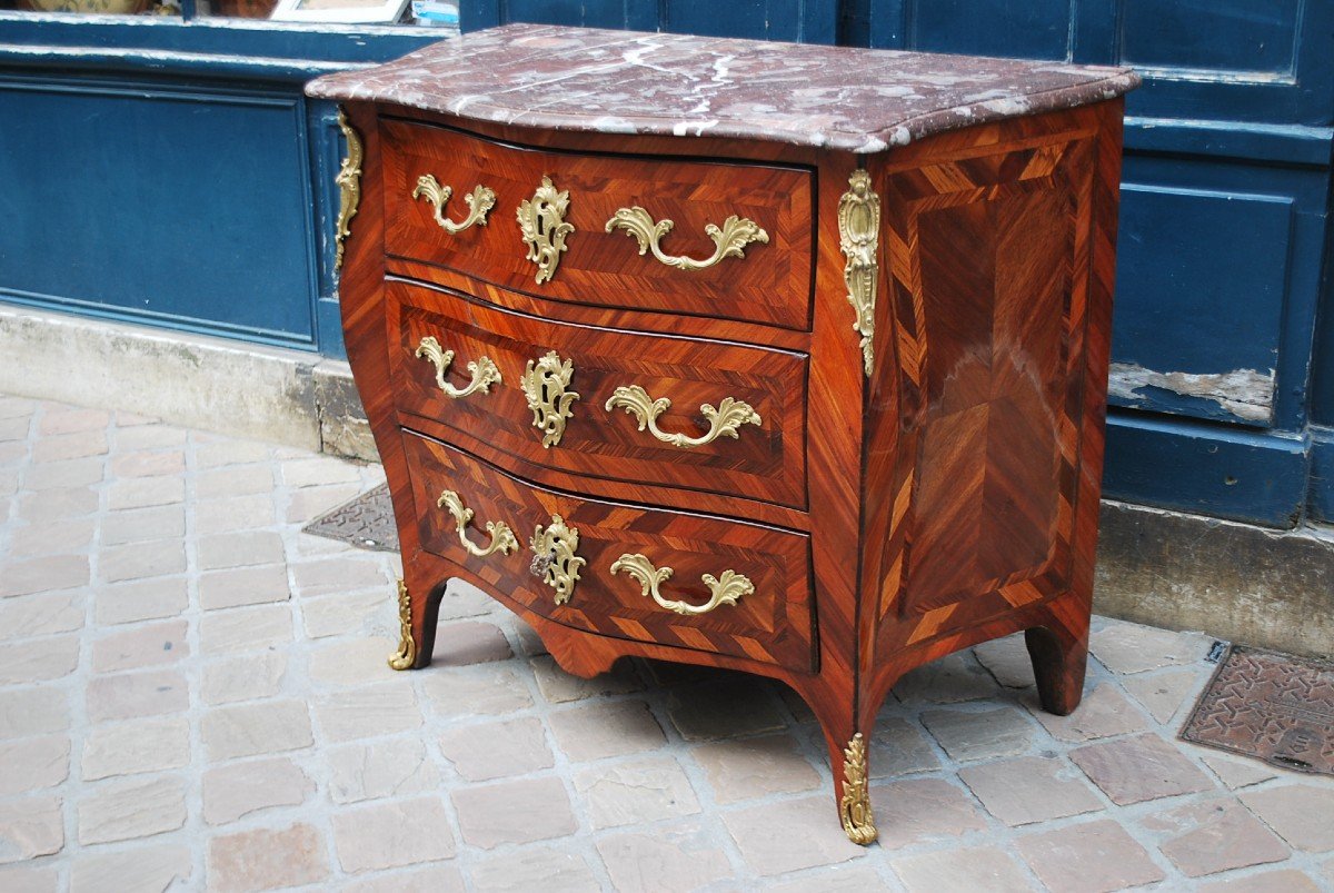 Louis XV Period Commode Stamped By Hansen   