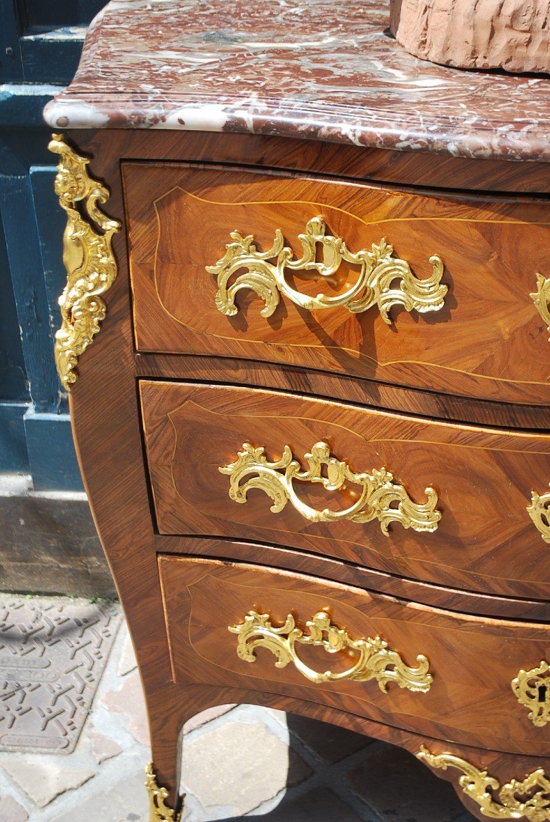 Commode D époque Louis XV  Estampillée De Cosson -photo-4