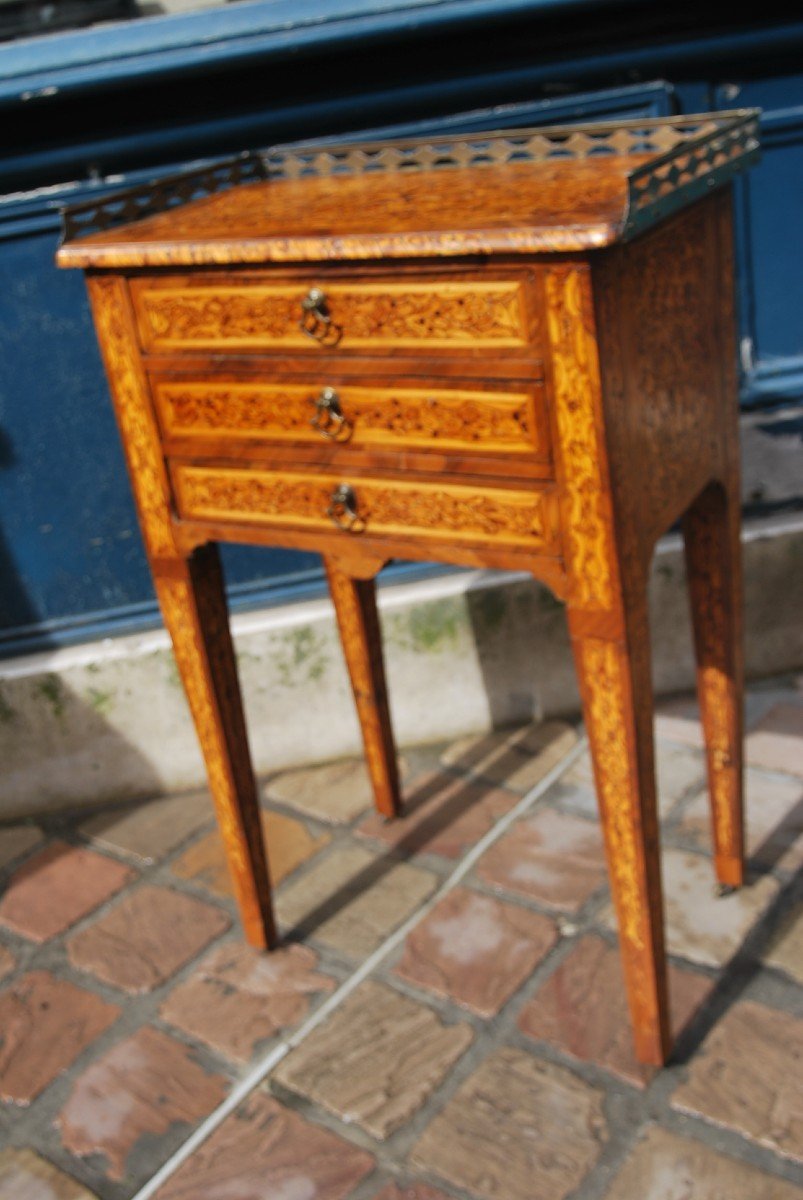 Bedside Table Or Chest Of Drawers In End Wood From The Directoire Period-photo-2