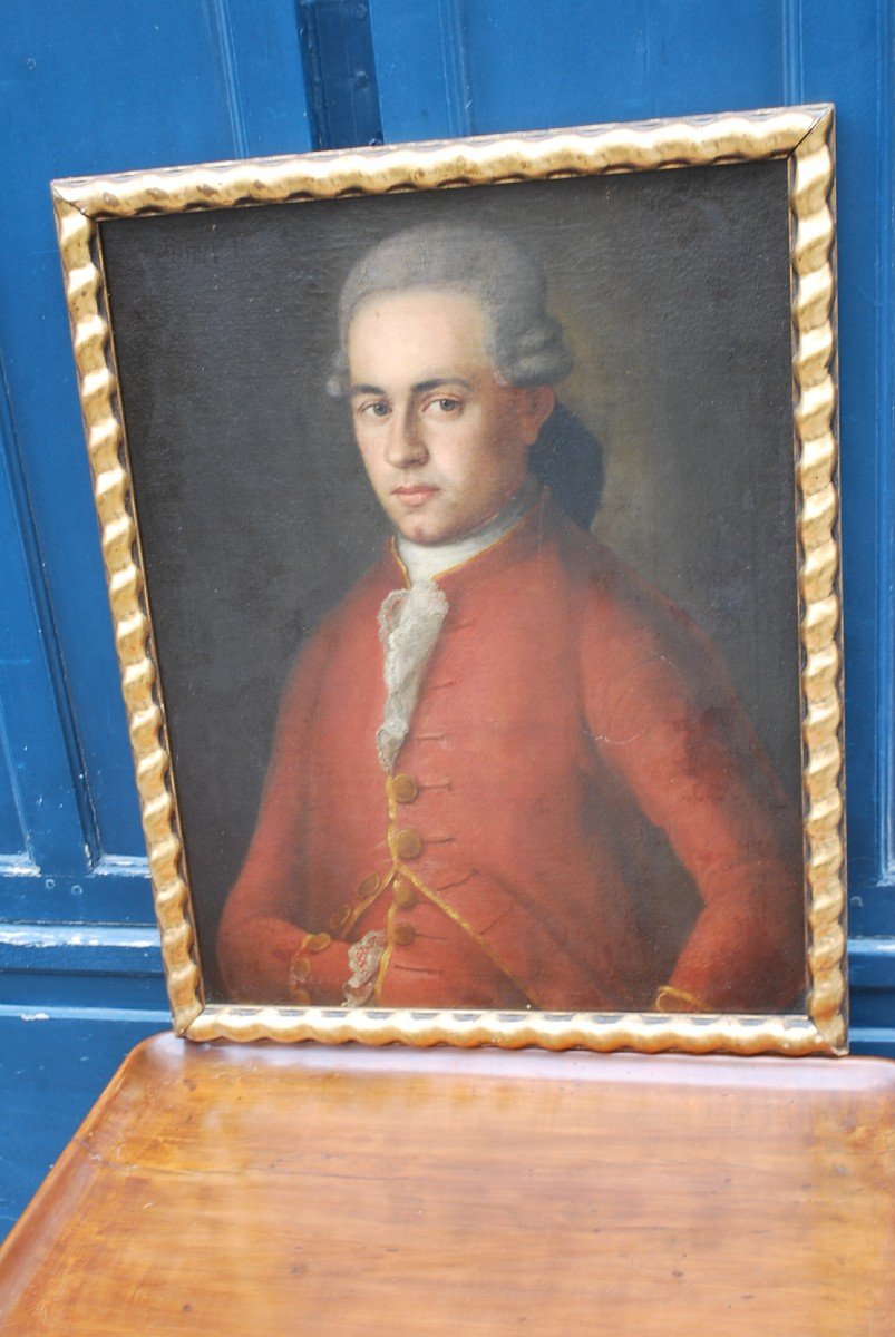 Mozart , Rare Portrait  Présumé , école Allemande  Du XVIII-photo-5