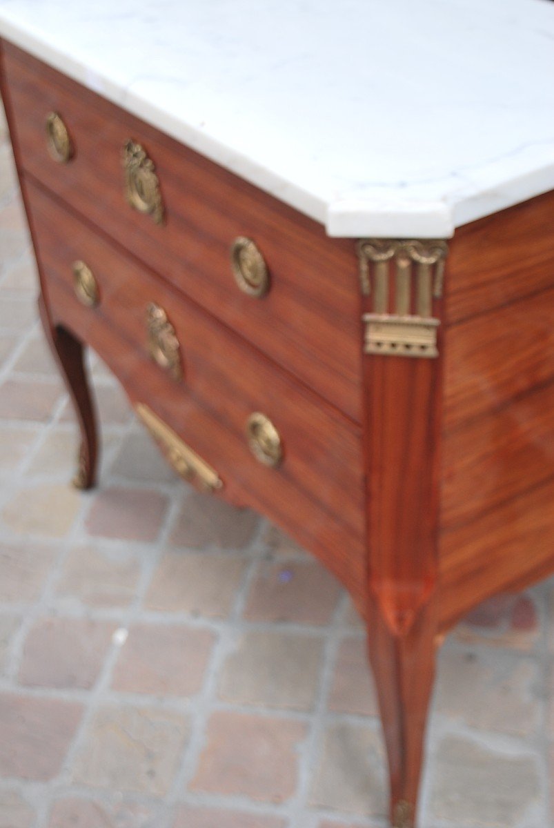 Commode In Satin Veneer Stamped By Stumpff XVIII-photo-4