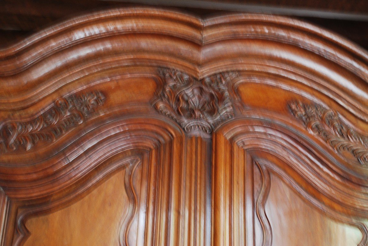 Belle Et Importante Armoire En Noyer Provence XVIII-photo-3