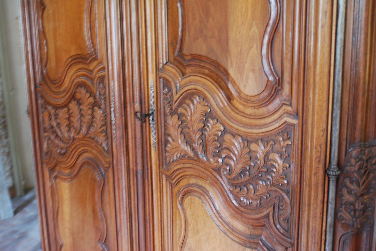 Belle Et Importante Armoire En Noyer Provence XVIII-photo-6