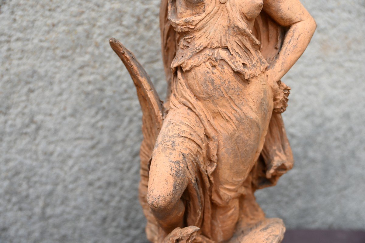 Sculpture En Terre Cuite Originale  Allégorie De La France Impériale Carpeaux-photo-4