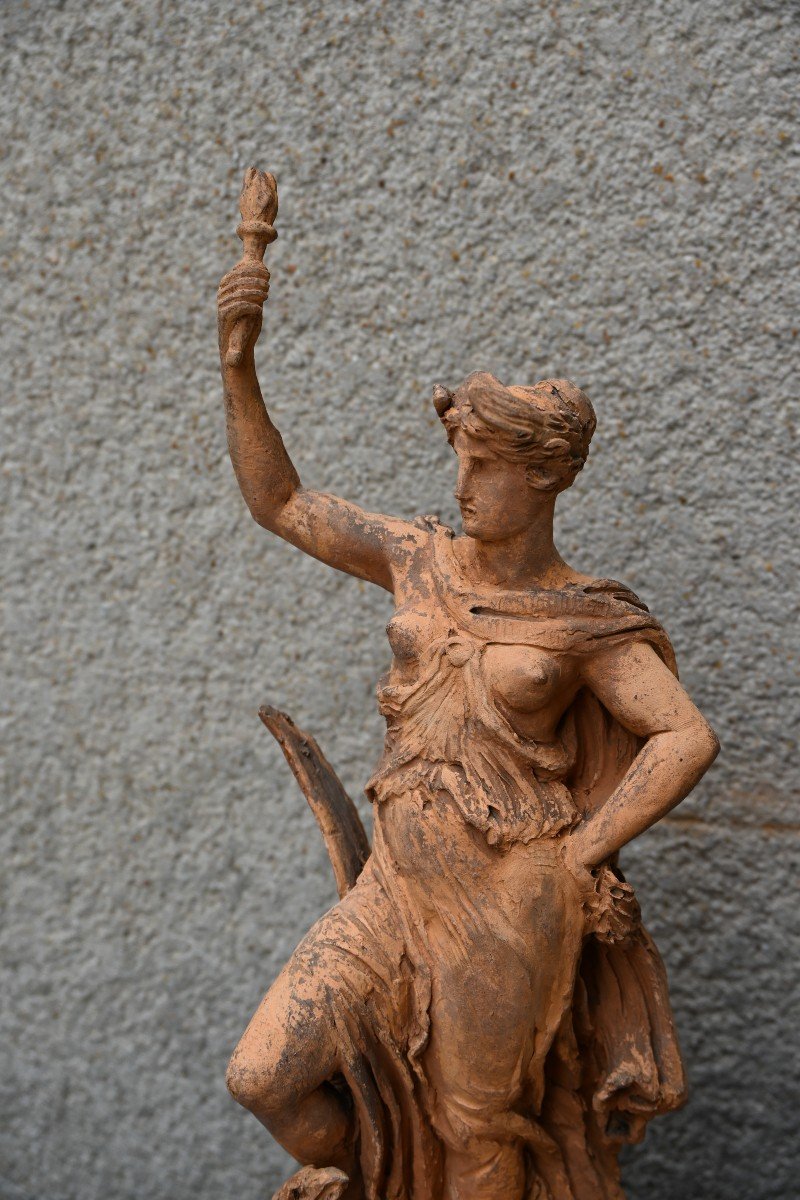 Sculpture En Terre Cuite Originale  Allégorie De La France Impériale Carpeaux-photo-7