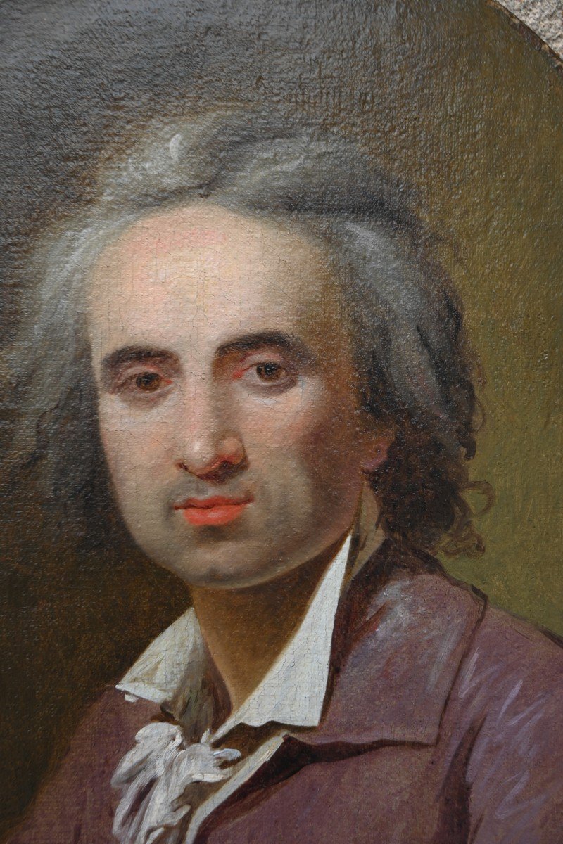 Henri Pierre Danloux , Suiveur De , Portrait D Homme XVIII-photo-1