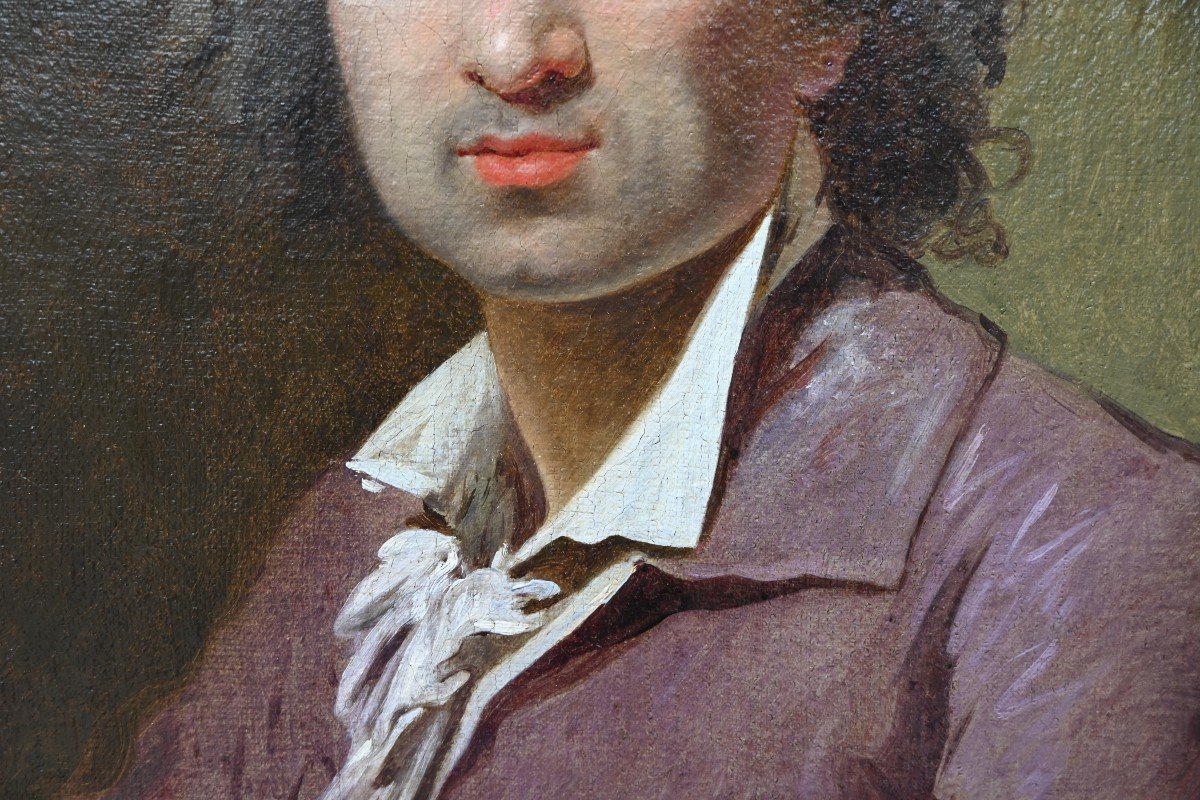 Henri Pierre Danloux , Suiveur De , Portrait D Homme XVIII-photo-6