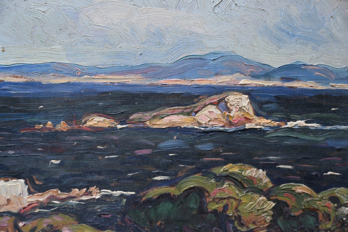 Presqu Ile De Gien , Huile Par Vidal-photo-6