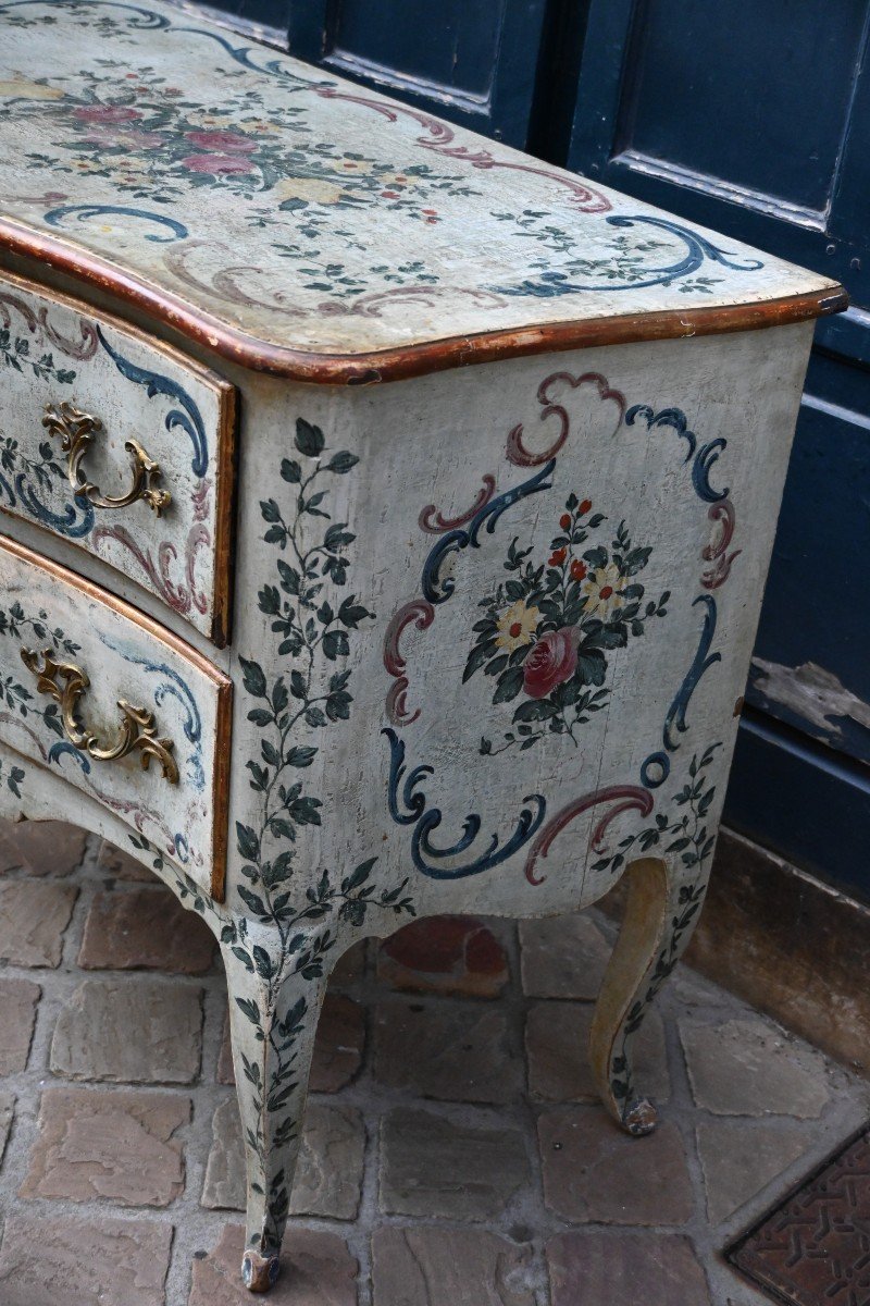 Commode Peinte Italie XVIII  Gênes-photo-2