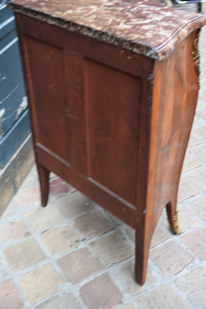 Petite Commode Estampillée De Ellaume D Epoque Louis XV  -photo-6