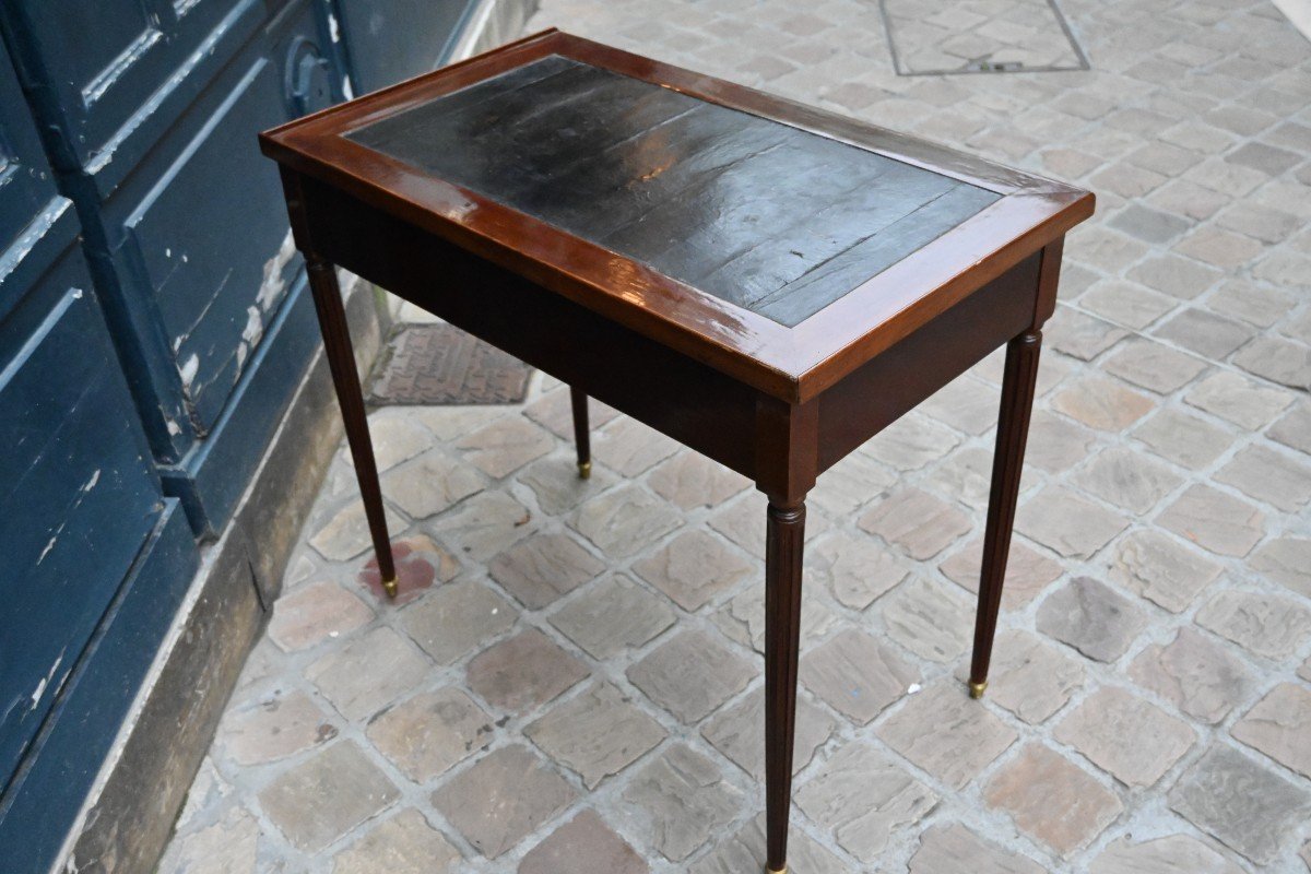 Petit Bureau D époque Louis XVI Acajou Fin XVIII-photo-5