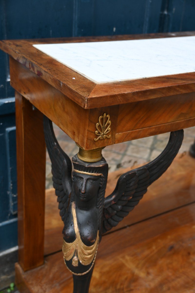 Console With Winged Sphinxes From The 19th Empire Period-photo-8