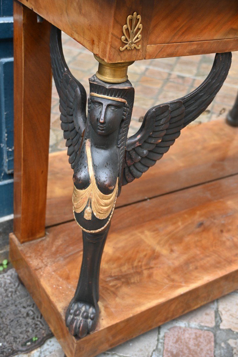 Console With Winged Sphinxes From The 19th Empire Period