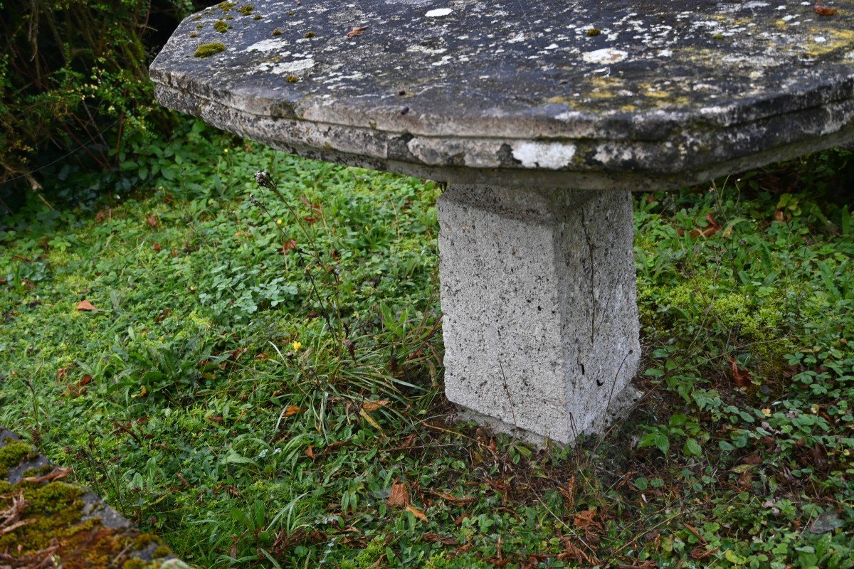 Beautiful 17th Century Stone Garden Table -photo-3