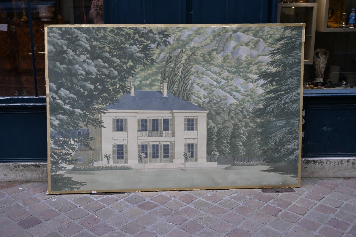 Grand Papier Peint à Décor De Maison Dans Parc  XX-photo-2