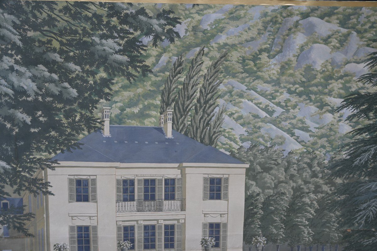 Grand Papier Peint à Décor De Maison Dans Parc  XX-photo-4