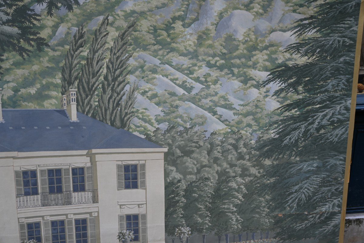 Grand Papier Peint à Décor De Maison Dans Parc  XX-photo-7