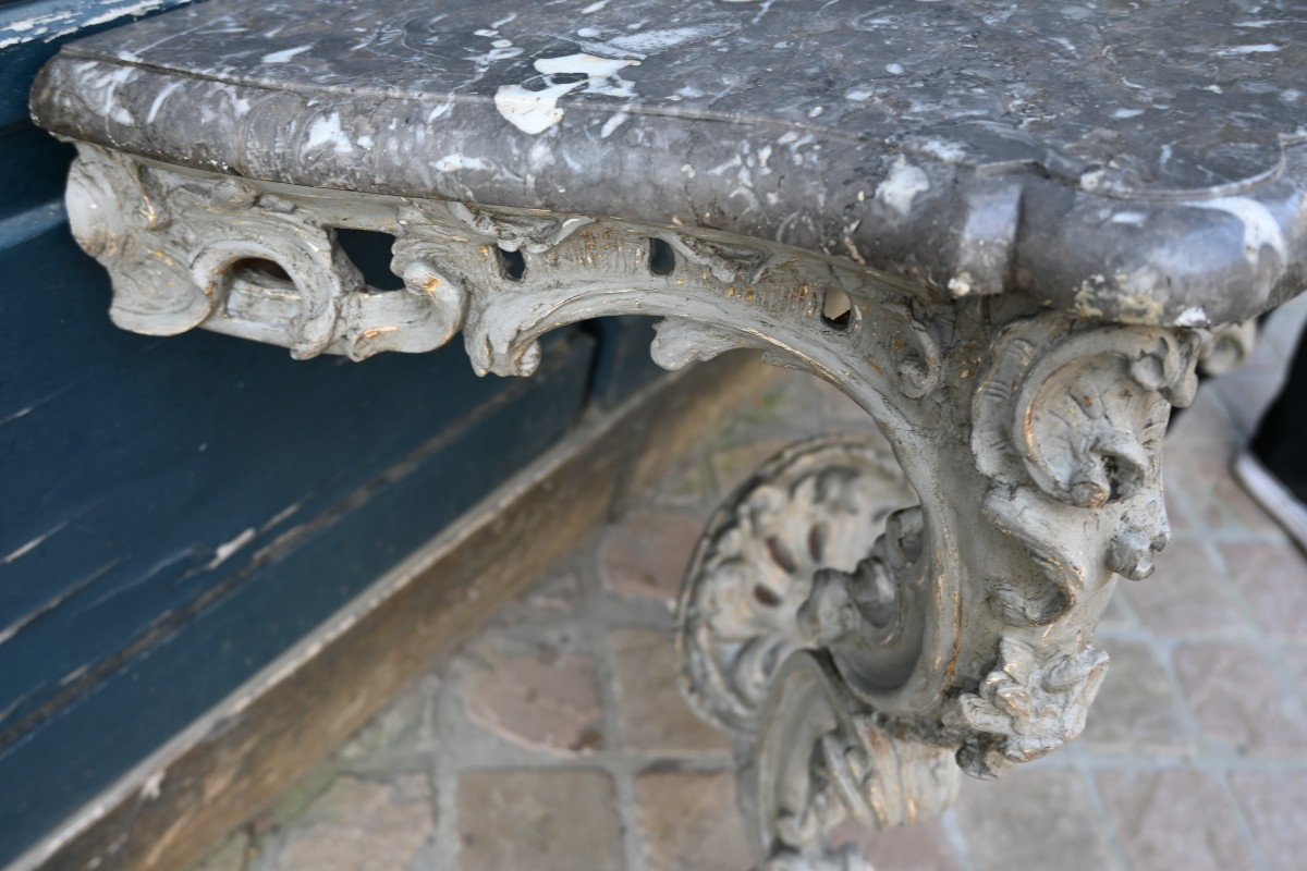 Console Laquée D époque Louis XV Du XVII-photo-4