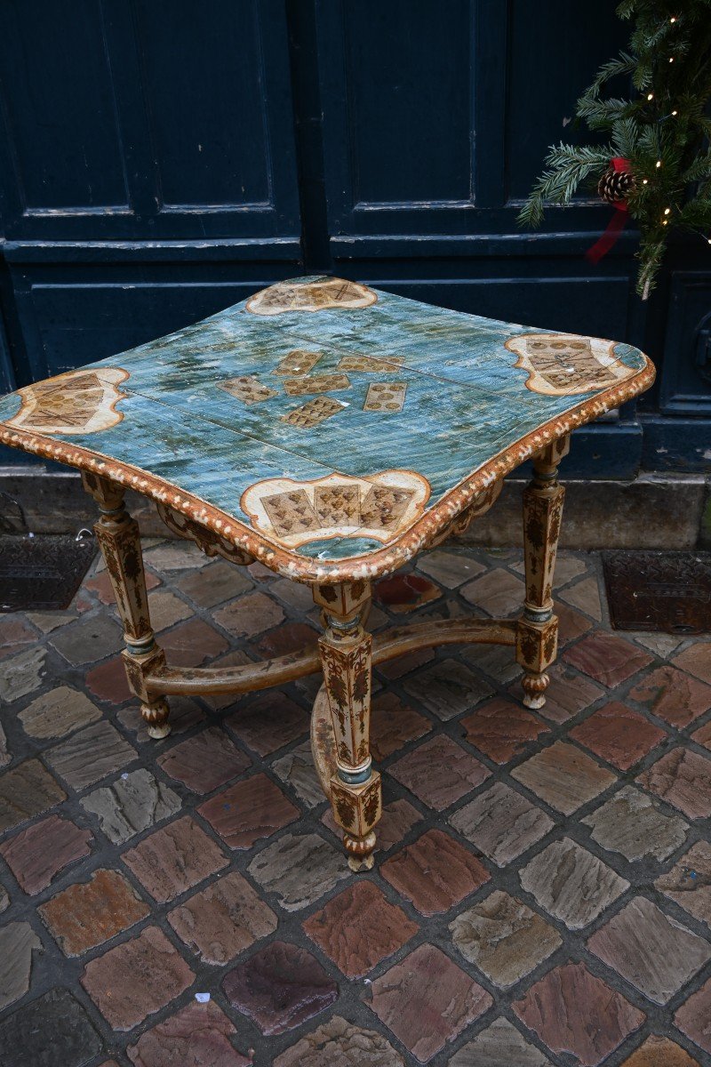 Table à Jeux Arte Povera Italie XIX-photo-2