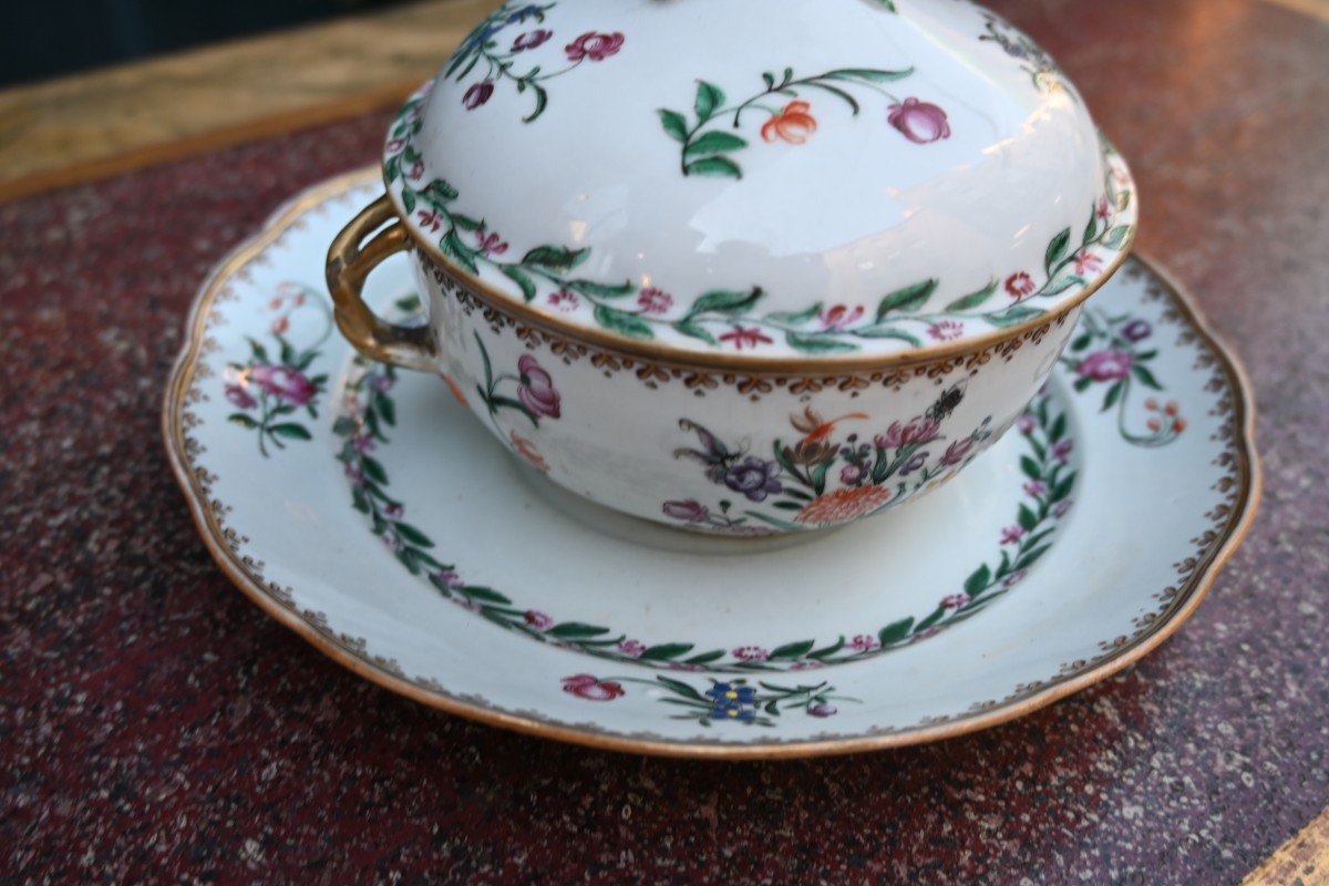 18th Century Chinese Porcelain Broth-photo-8
