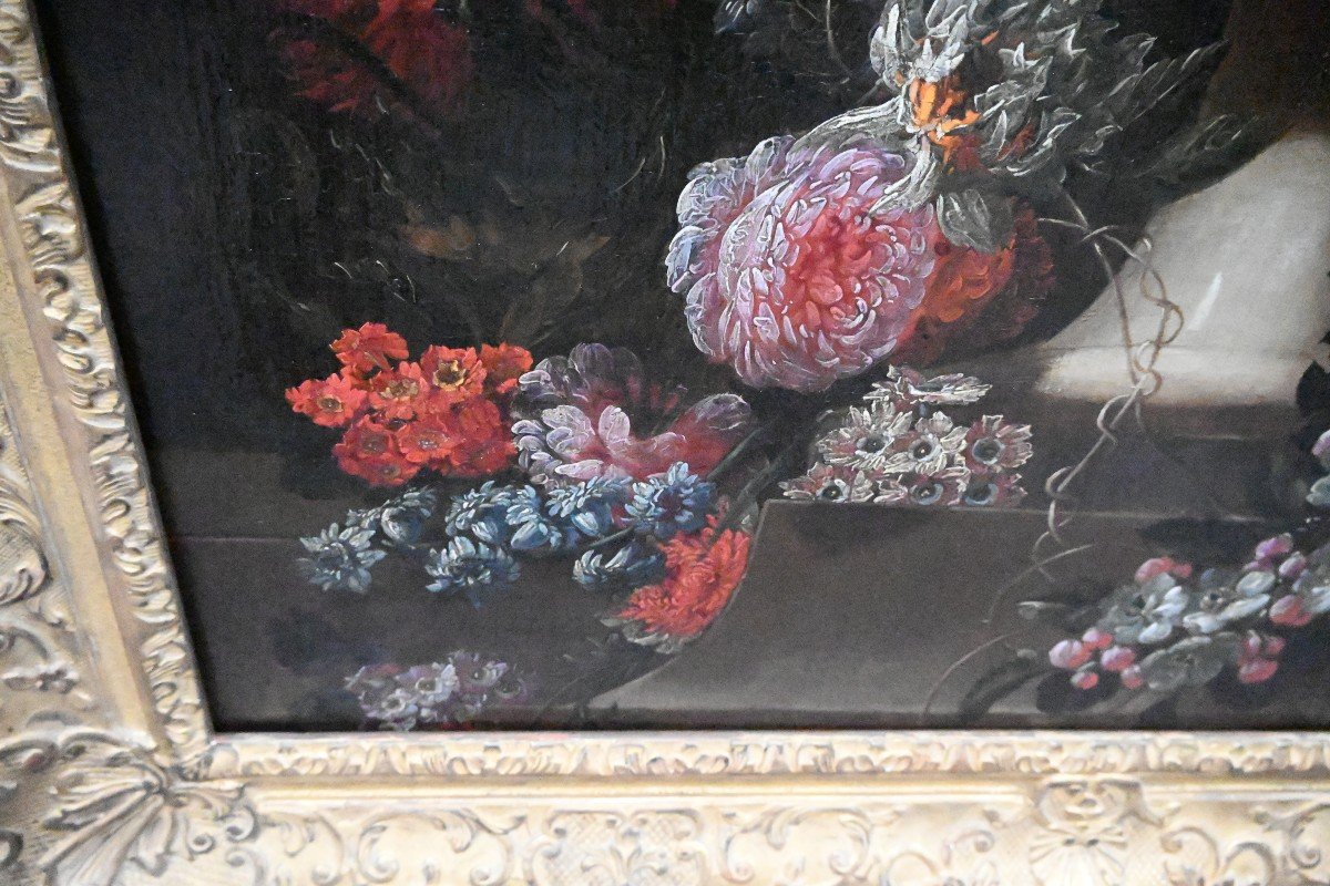 Important Tableau De Fleurs Signé De Booschaert  XVIII-photo-6