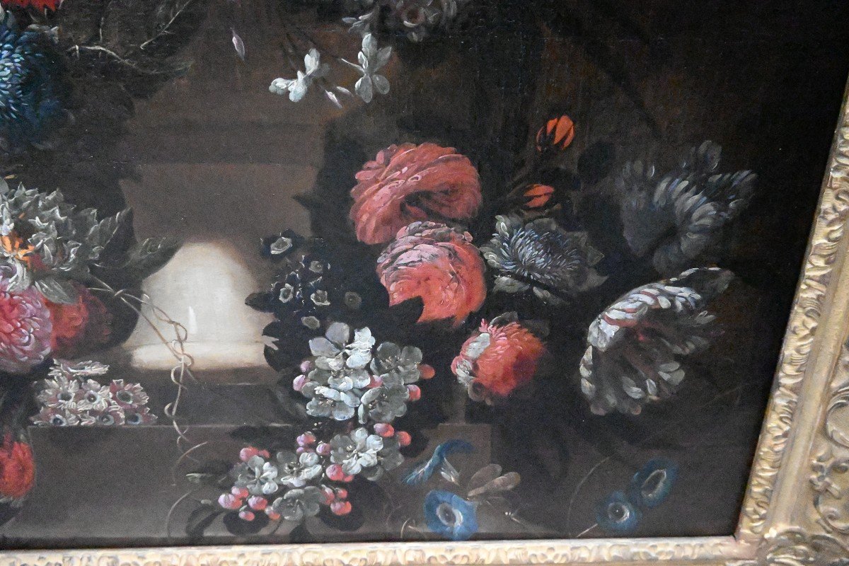 Important Tableau De Fleurs Signé De Booschaert  XVIII-photo-8