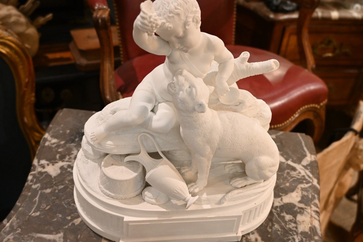 Romulus Et Remus , Important Biscuit XVIII Niderviller-photo-3