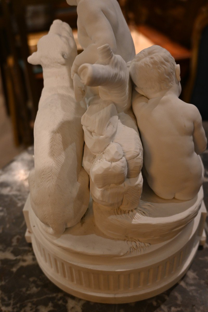 Romulus Et Remus , Important Biscuit XVIII Niderviller-photo-3