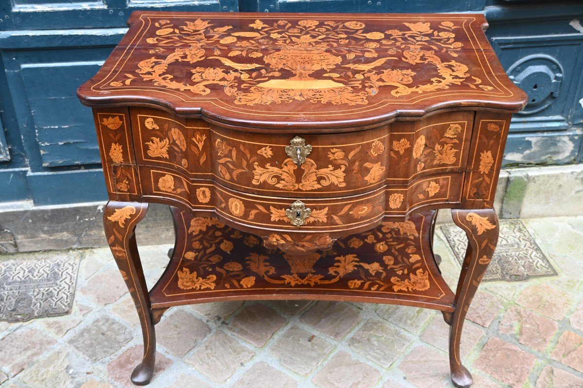 Console Ede N Marquetry Holland XIX