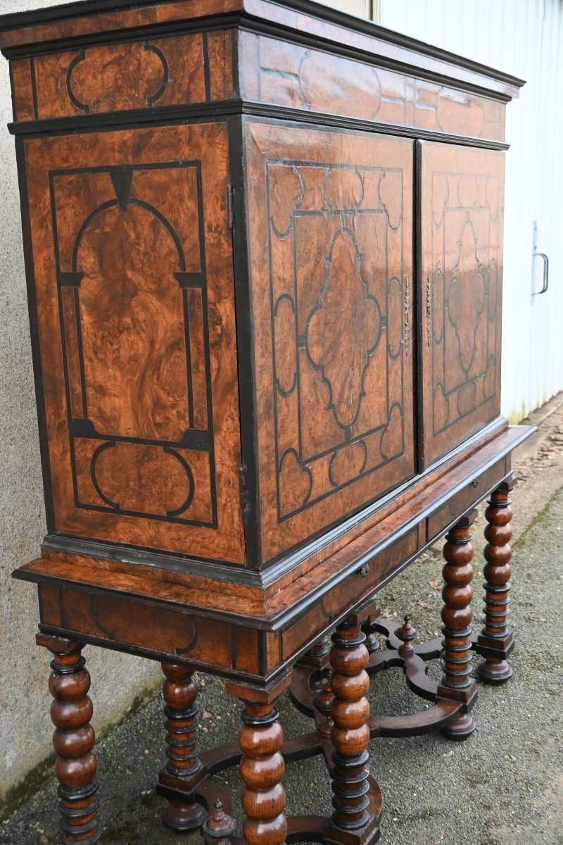 Cabinet En Noyer D époque Louis XIV  Sud De La France-photo-2