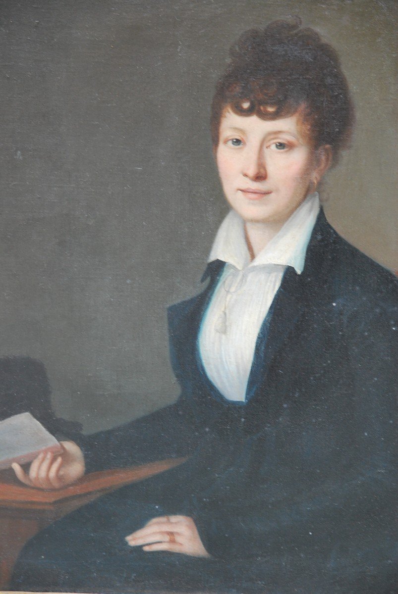 Portrait De Monsieur De Germainville , Avocat Et Sa Femme  Fin XVIII-photo-4