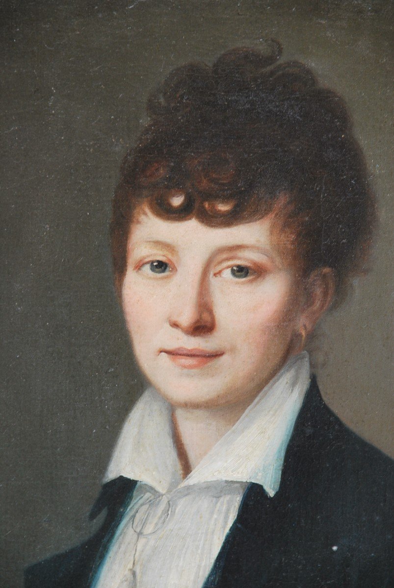 Portrait De Monsieur De Germainville , Avocat Et Sa Femme  Fin XVIII-photo-3