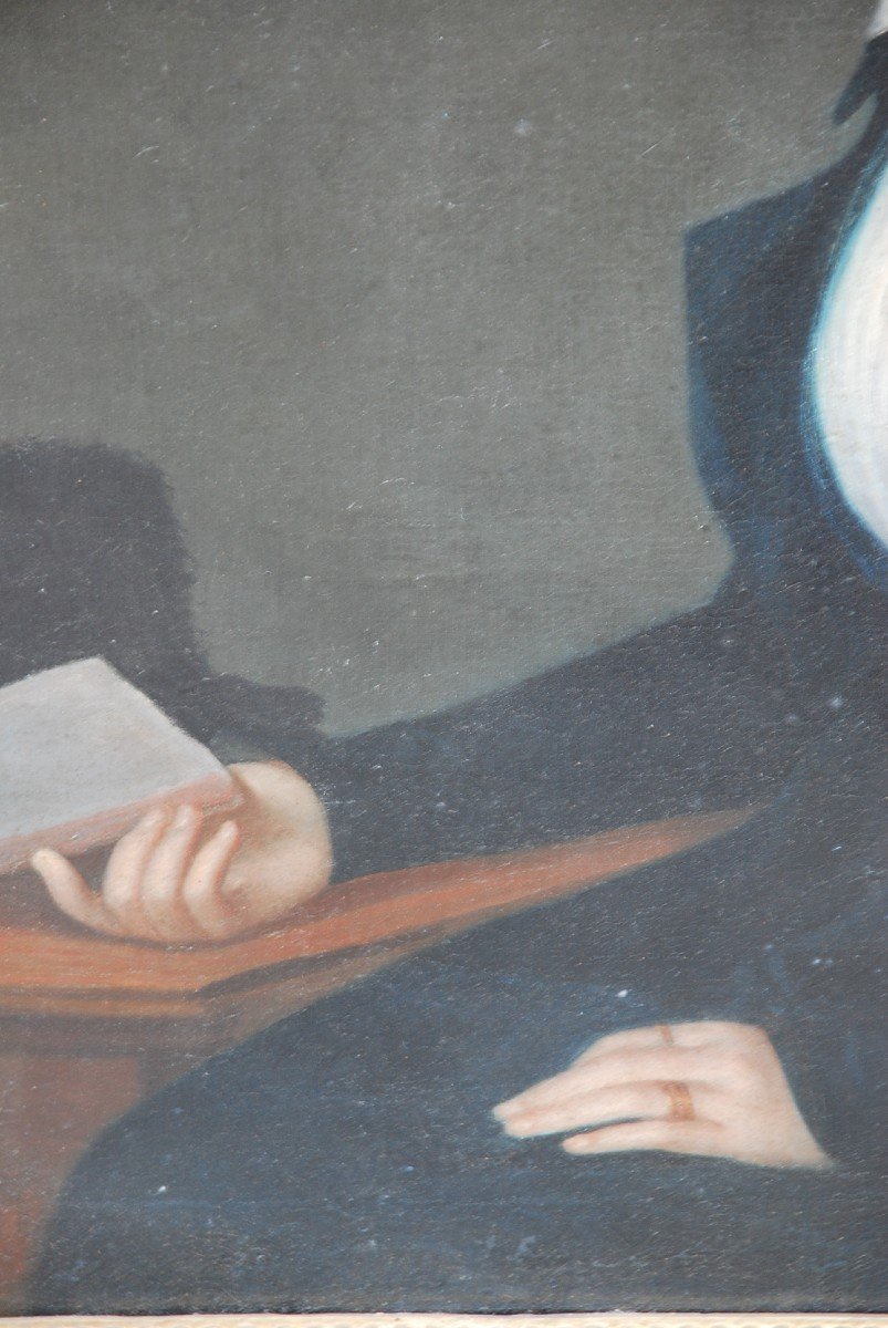 Portrait De Monsieur De Germainville , Avocat Et Sa Femme  Fin XVIII-photo-4