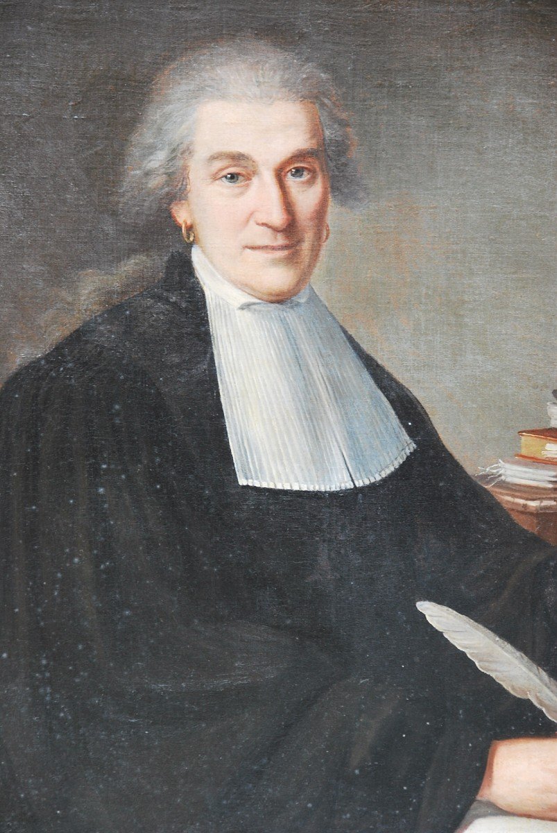 Portrait De Monsieur De Germainville , Avocat Et Sa Femme  Fin XVIII-photo-5