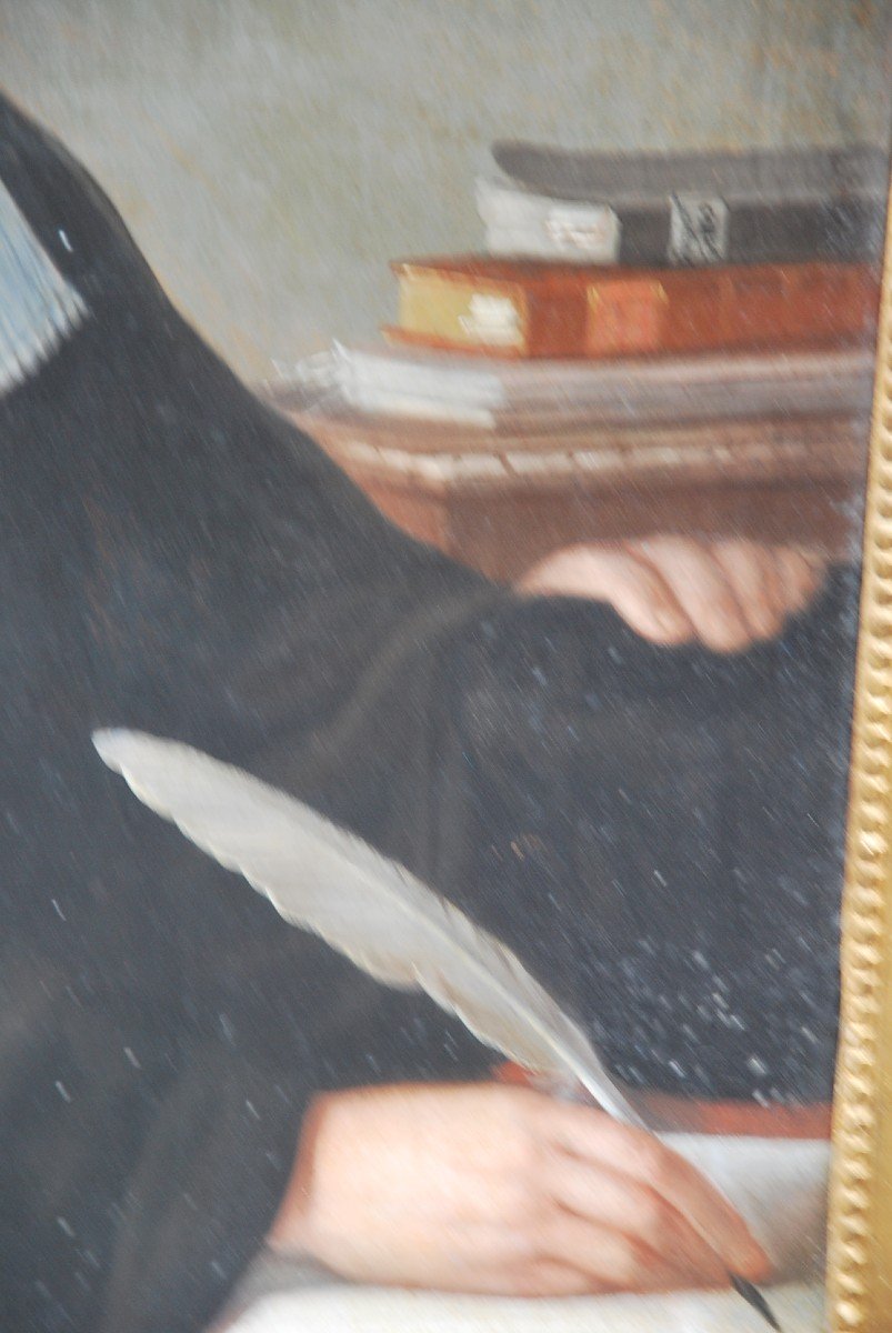 Portrait De Monsieur De Germainville , Avocat Et Sa Femme  Fin XVIII-photo-8