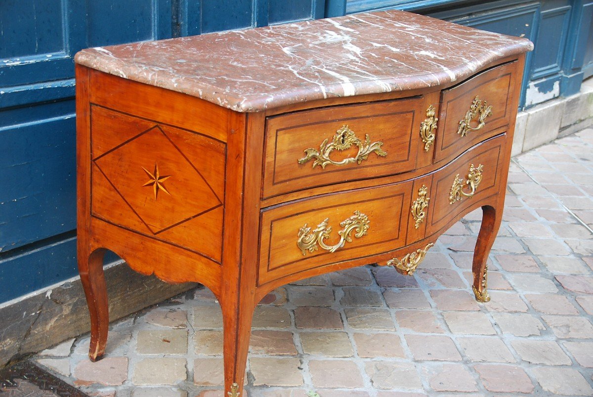 Commode Vallée Du Rhone , Suiveur Des Hache , époque Louis XV-photo-2