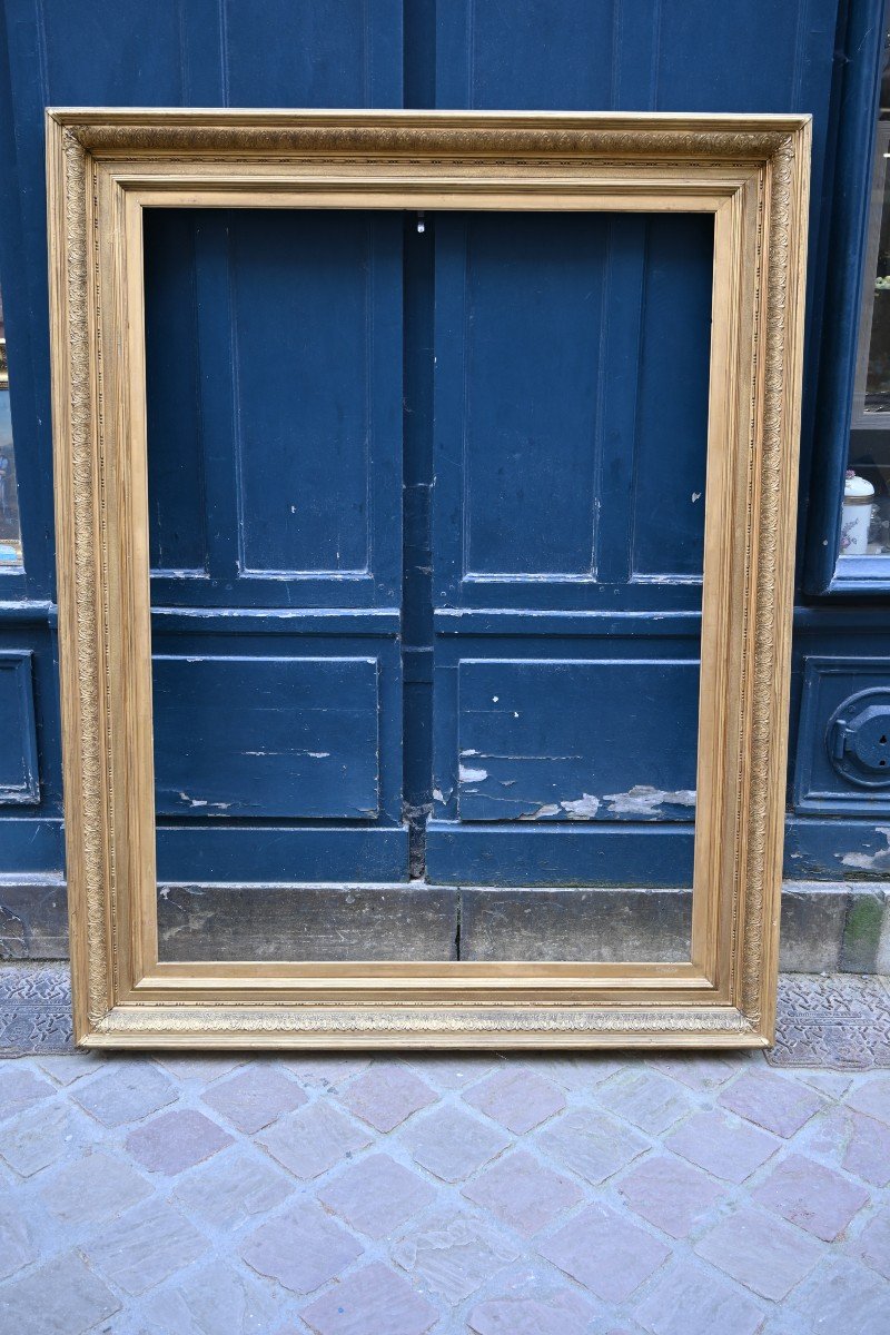 Important 19th Century Gilded Wooden Frame-photo-2