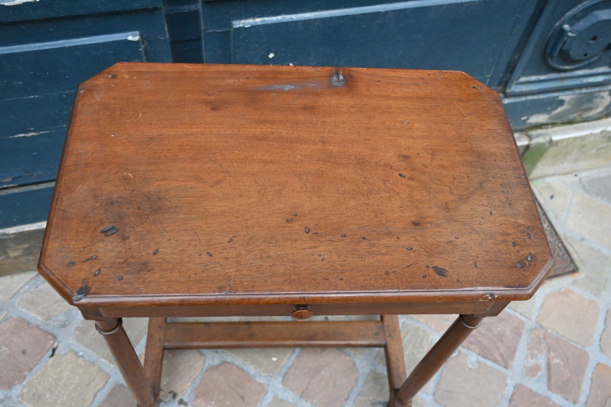 Petite En Noyer D époque Louis XIV-photo-3
