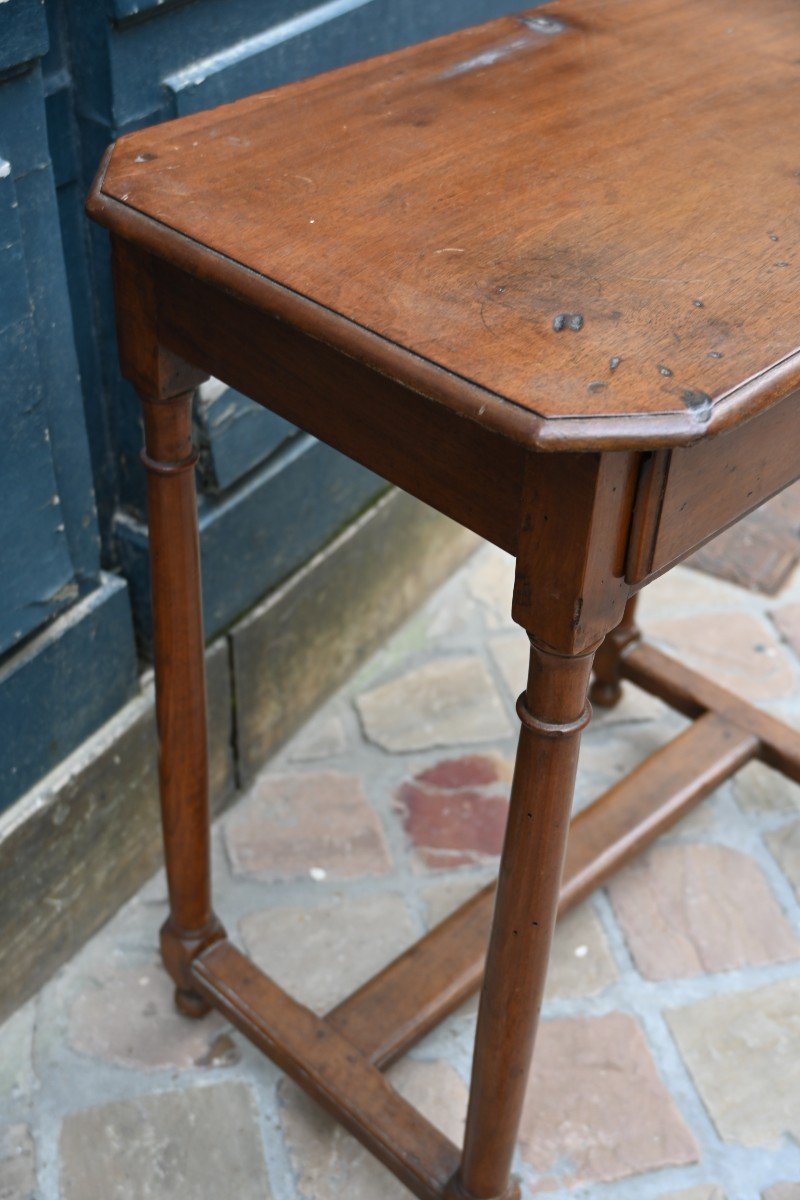 Petite En Noyer D époque Louis XIV-photo-5