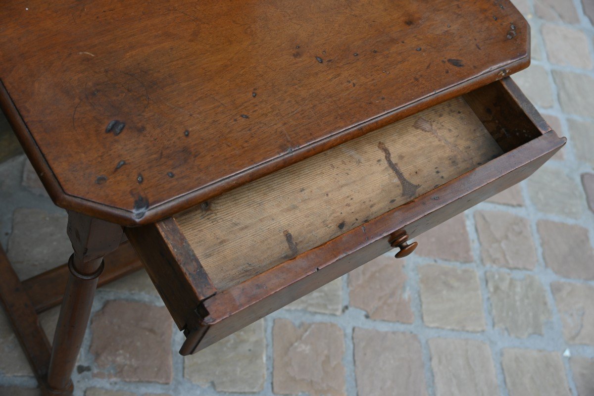 Petite En Noyer D époque Louis XIV-photo-6