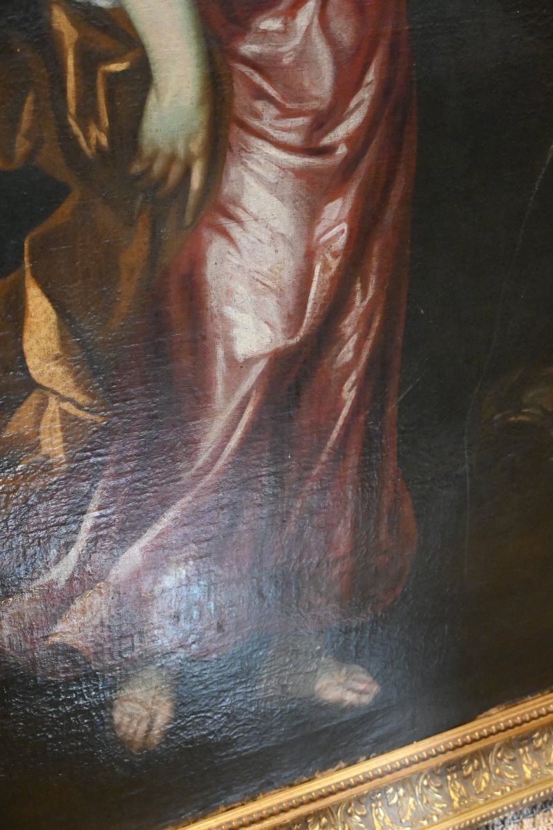 Large Portrait Of A Young Girl, Dutch School, Follower Of Pieter Nason, Circa 1700-photo-4
