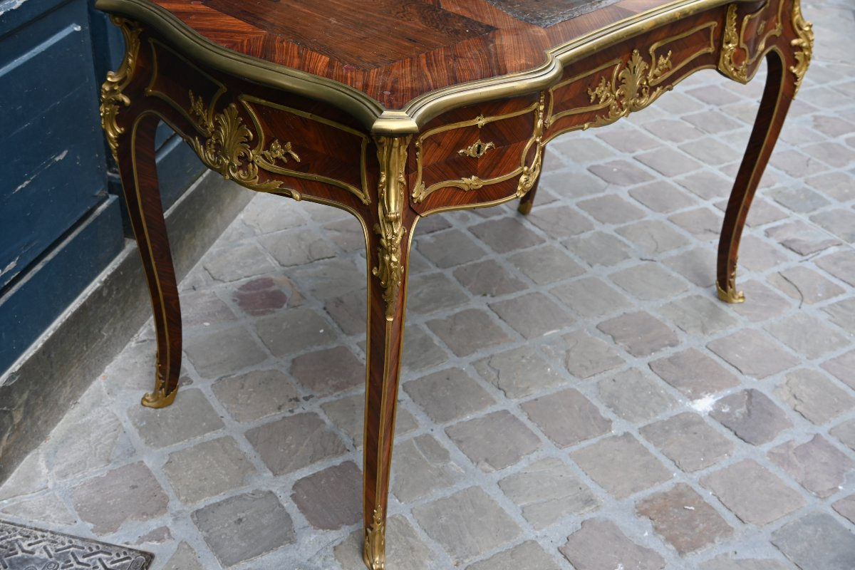 Bureau Plat , De Style Louis XV Attribué à Sormani-photo-6