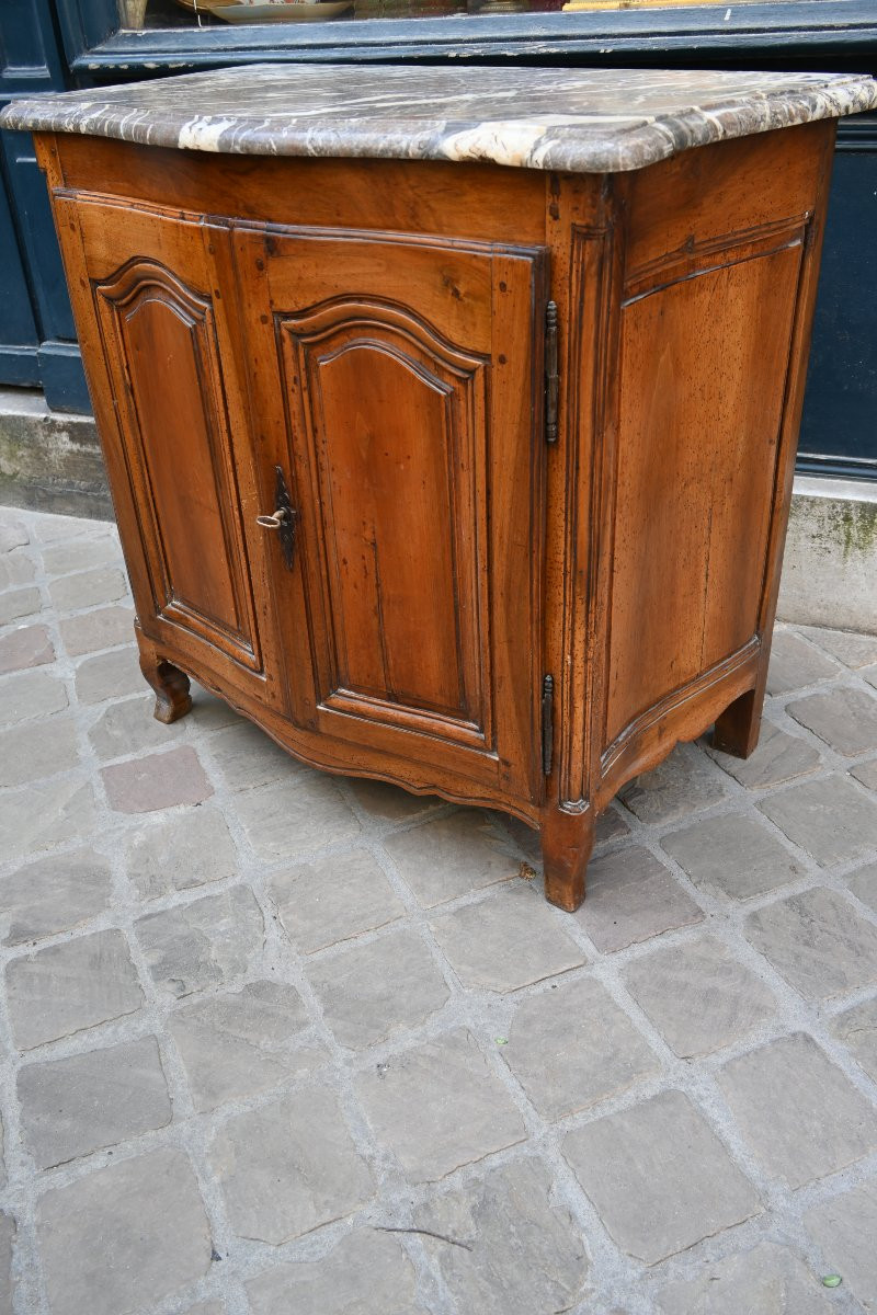 Petit Buffet De Boiserie XVIII En Noyer-photo-2