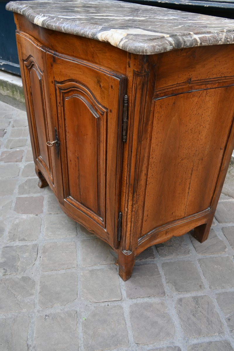 Petit Buffet De Boiserie XVIII En Noyer-photo-4