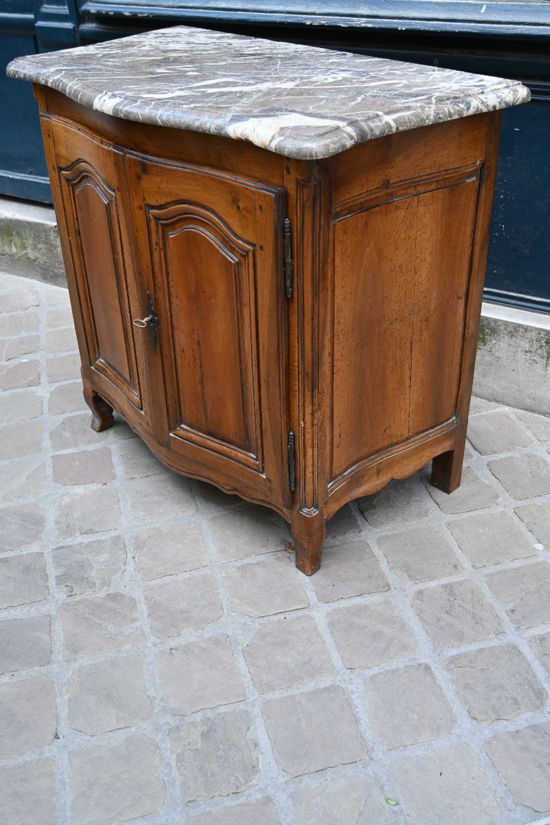 Petit Buffet De Boiserie XVIII En Noyer-photo-3